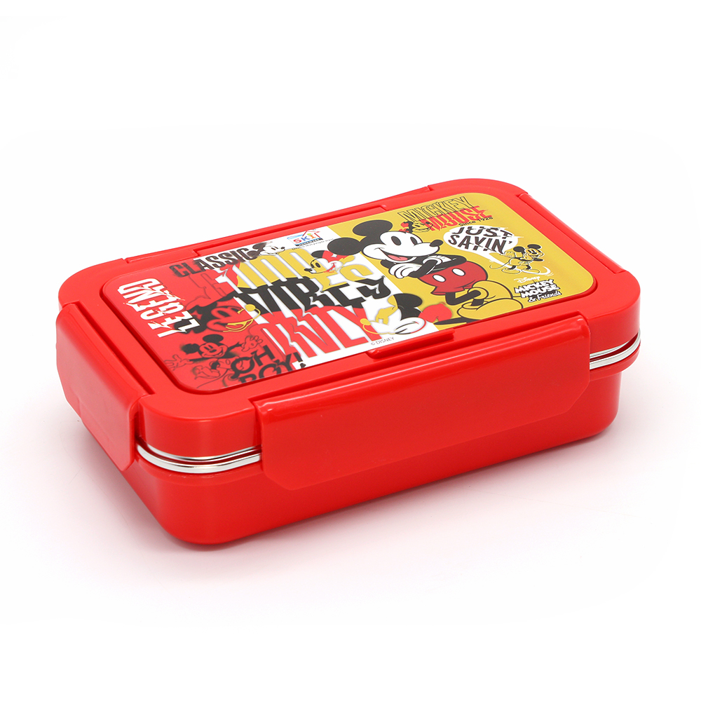 Disney Happy Meal 2 Compartment Lunch Box with Steel Inner Bento Box